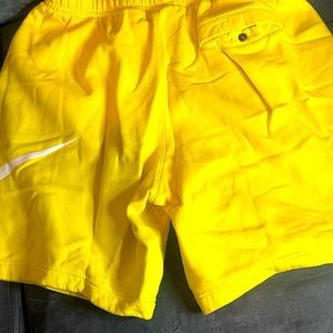 Yellow Nike fashion shorts